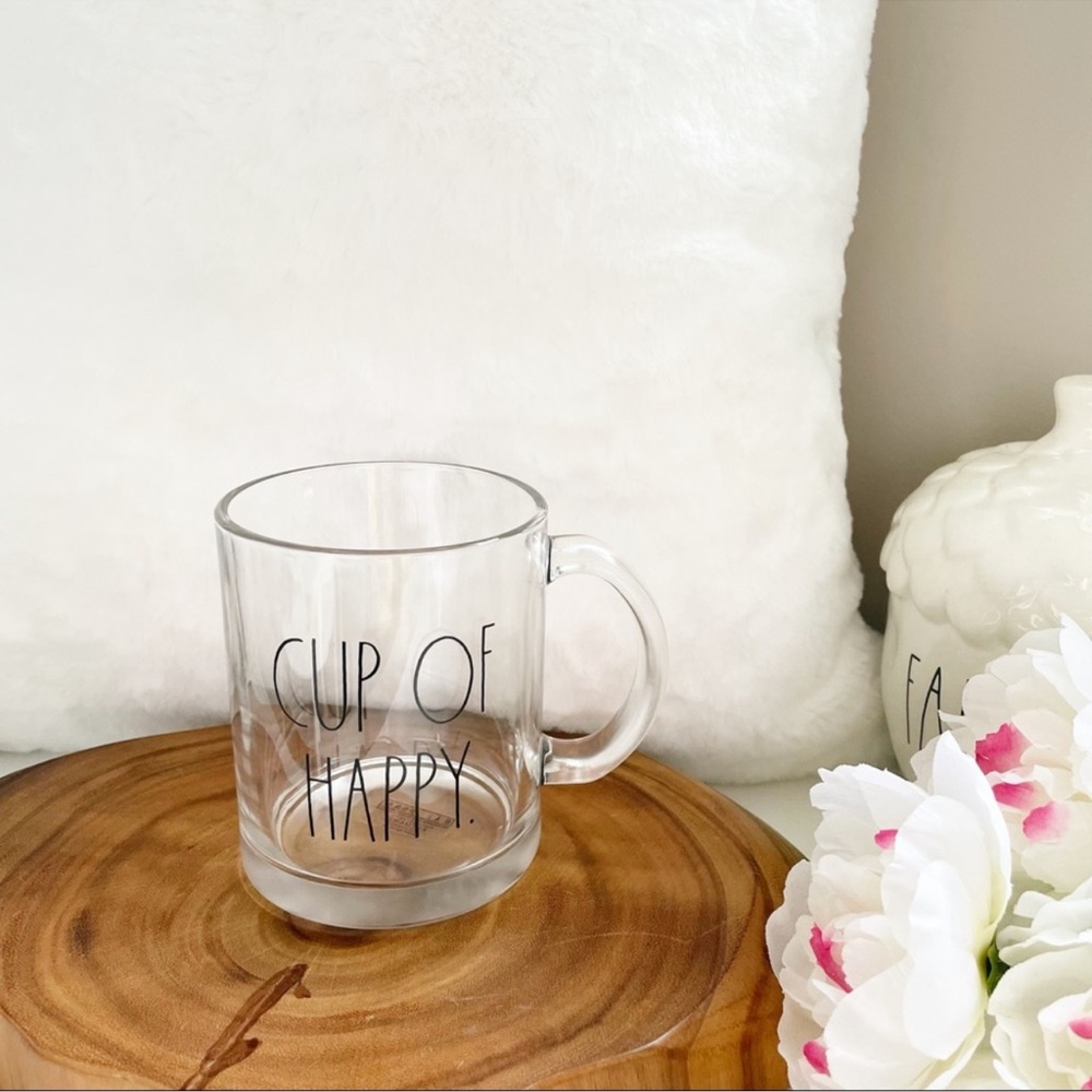 Rae Dunn glass mug